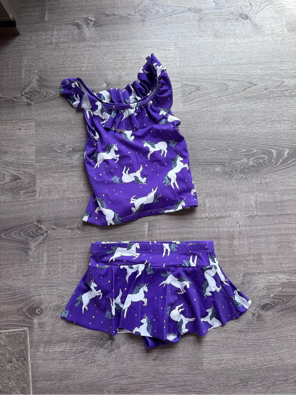 Hanna Andersson Girls Unicorn Swimsuit